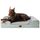 EHEYCIGA Orthopädisches Hundebett Grosse Hunde, 122x89cm, Memory Foam Hundekorb XXL, Waschbar Hundesofa Wasserdicht rutschfest, Hundecouch mit Hohem Rand, Gräuliches Grün