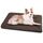Baodan Hundebett Grosse Hunde Waschbar, 106x71 cm Hundekissen Flauschig mit rutschfeste Unterseite, XL Hundebetten für Große Hunde, Braun