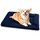 Baodan Hundebett Kleine Hunde Waschbar, 75x50 cm Hundekissen Flauschig mit rutschfeste Unterseite, Hundebetten für Kleine Mittelgroße Hunde, Marineblau