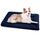 Baodan Hundebett Grosse Hunde Waschbar, 106x71 cm Hundekissen Flauschig mit rutschfeste Unterseite, XL Hundebetten für Große Hunde, Marineblau