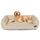 HMTOPE Hundebett, Hundesofa, Hundekissen, Hundekörbchen Abnehmbar und waschbar, Beige, 110 x 86 x 26 cm
