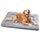 Baodan Hundebett Grosse Hunde Waschbar, 122x75 cm Hundekissen Flauschig mit rutschfeste Unterseite, XXL Hundebetten für Große Hunde, Grau
