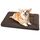 Baodan Hundebett Kleine Hunde Waschbar, 75x50 cm Hundekissen Flauschig mit rutschfeste Unterseite, Hundebetten für Kleine Mittelgroße Hunde, Braun