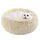 Feandrea Hundebett flauschig, Katzenbett, Donut Kissen, waschbar, Polsterung in der Mitte herausnehmbar, Langer Plüsch, 50 cm Durchmesser, Ombré-Khaki PGW037S01