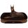 HMTOPE Orthopädisches Hundebett, Hundesofa, Vierseitiges Nackenrolle Kissen, rutschfeste Unterseite Hundekorb, Abnehmbar und Waschbar, Grosse Hunde, 122 x 90 x 19 cm, Braun