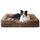 BEDSURE orthopädisches Hundebett Ergonomisches Hundesofa - 89x63 cm Hundecouch mit eierförmiger Kistenschaum für mittlere Hunde, waschbar rutschfest Hundebetten, braun