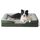 BEDSURE orthopädisches Hundebett Ergonomisches Hundesofa - 89x63 cm Hundecouch mit eierförmiger Kistenschaum für mittlere Hunde, waschbar rutschfest Hundebetten, tannengrün