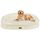 HMTOPE Orthopädisches Hundebett, Hundesofa, Vierseitiges Nackenrolle Kissen, rutschfeste Unterseite Hundekorb, Abnehmbar und Waschbar, Mittelgroße Hunde, Grosse Hunde, 106 x 79 x 17 cm, Beige