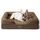 BEDSURE orthopädisches Hundebett Ergonomisches Hundesofa - 71x58 cm Hundecouch mit eierförmiger Kistenschaum für kleine Hunde, waschbar rutschfest Hundebetten, braun
