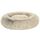 Feandrea Hundebett flauschig, Katzenbett, Donut Kissen, waschbar, Polsterung in der Mitte herausnehmbar, Langer Plüsch, 70 cm Durchmesser, Ombré-Khaki PGW039S01