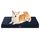 EHEYCIGA Orthopädisches Hundebett Mittelgroße Hunde 91x68x9cm, Hundekissen Waschbar Flauschig, Hundematte Hundematratze für Kiste, Marine Blau