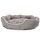 Dehner Lieblinge Hundebett und Katzenbett Sammy, oval, ca. 70 x 65 x 14 cm, Polyester, grau