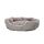 Dehner Lieblinge Hundebett und Katzenbett Sammy, oval, ca. 57 x 52 x 14 cm, Polyester, grau