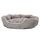 Dehner Lieblinge Hundebett und Katzenbett Sammy, oval, ca. 90 x 80 x 14 cm, Polyester, grau
