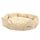 Dehner Lieblinge Hundebett und Katzenbett Sammy, oval, ca. 90 x 80 x 14 cm, Polyester, beige