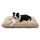 BEDSURE Hundebett Waschbar Extra Groß - XL Hundekissen Bett Beruhigende Hundematratze mit Rutschfestem Boden, Hund Angst Kissen für Sehr Große Haustiere, Kamel, 104x69x8cm