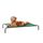 Amazon Basics Kühlendes erhöhtes Hund Haustierbett, Grün, Größe L, L 130 x B 80 x H 19 cm