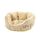 Dehner Lieblinge Hundebett und Katzenbett Sammy, oval, ca. 57 x 52 x 14 cm, Polyester, beige
