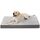 KSIIA Orthopädisches Hundebett Mittelgroße Hunde, Hundekissen Waschbar 90x57cm, Hundebetten mit Abnehmbarer Deckel, Hundematte Doppelseitig Wendbare, Grau