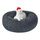 Hundebett Katzenbett Flauschig Rund aus Plüsch - Donut Kuscheliges Hundekissen Hundekorb Waschbar S/M/L/XL/XXL für Kleine, Mittelgroße und Große Hunde, Katzen und Andere Haustiere (M-50cm, Dunkelgrau)