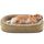Pawk Orthopädisches Hundebett Grosse Hunde, Vierseitiges Nackenrolle Kissen Hundebett Orthopädisch, Memory Foam Hundekorb XL Wasserdicht rutschfest, Hundebetten Abnehmbar und Waschbar