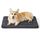 BEDSURE waschbar Hundematte Mittelgroße Hunde - 74x46 cm Hundekissen mittelgroße Hunde mit hochdichter Schaumstofffüllung, Sherpa-Plüsch waschbar Hundematratze, dunkelgrau