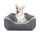 JOEJOY Hundebett Mittelgroße Hunde, Hundekorb mit Herausnehmbar Decke, Hundebetten Cord Flauschiges Waschbar, Rutschfest Hundekörbchen, Hundesofa mit Hohem Rand Passt bis zu 14kg Haustiere(64x53x20cm)