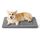 BEDSURE waschbar Hundematte Mittelgroße Hunde - 74x46 cm Hundekissen mittelgroße Hunde mit hochdichter Schaumstofffüllung, Sherpa-Plüsch waschbar Hundematratze, grau