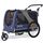 DOGGYHUT® Premium XL 2 in 1 Hundefahrradanhänger & Jogger 23-45 kg Fahrradanhänger für Hunde Hundeanhänger für Fahrrad 80106 (BLAU)