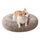 Nisrada Hundebett für kleine, mittelgroße und große Hunde, 70cm, waschbar, rund, gemütlich, weich, Haustierbett für Welpen und Kätzchen, mit Rutschfester Unterseite