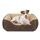 JOEJOY Hundebett Mittelgroße Hunde, Hundekorb Waschbar Flauschig, rutschfeste Plüsch Hundebetten, 63x53x20cm, Hundekörbchen für Kleine und Mittlere Hunde und Katzen