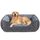 JOEJOY Hundebett Grosse Hunde, Hundekorb Waschbar Flauschig, Weiche Plüsch Hundebetten, 89x63x23cm, Hundekörbchen für Mittelgroße und Große Hunde und Katzen