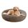 Nisrada Hundebett für kleine, mittelgroße und große Hunde, 70cm, waschbar, rund, gemütlich, weich, Haustierbett für Welpen und Kätzchen, mit Rutschfester Unterseite