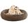 Nisrada Hundebett für kleine, mittelgroße und große Hunde, 80cm, waschbar, rund, gemütlich, weich, Haustierbett für Welpen und Kätzchen, mit Rutschfester Unterseite