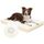 Favodormir Orthopädisches Hundebett Grosse Hunde 88x55cm,Beige Abnehmbare Wassericht Kunstleder-Hülle Hundekissen Hundematratze für Große Hunde,Komfortable & Kühlende für Innen- Und Außenbereich