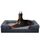 JOEJOY Orthopädisches Hundebett Grosse Hunde,122x89x17cm, Memory Foam Hundekorb XXL Waschbar und Wasserdicht, Eierkarton-Schaum Hundebett Orthopädisch, Abnehmbar Hundebett mit Hohem Rand, Dunkel Grau