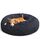 LUOJINYI Hundebett Flauschig, Hundekissen Rund Haustierbett Donut Katzenbett Waschbar mit rutschfestem Boden für große, mittelgroße & kleine Hunde, 50 cm, Marineblau