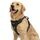 Funfox Hundegeschirr Mittelgroße Hunde, Anti Zug Brustgeschirr Verstellbares Geschirr Hund mit Griff Reflektorstreifen, No Pull Geschirr Hund für Kleine Mittlere Grosse Dog Harness Schwarz L