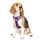 Funfox Hundegeschirr Mittelgroße Hunde [M] - Verstellbares Anti-Zug Brustgeschirr mit Griff & Reflektorstreifen, Atmungsaktives No Pull Hundegeschirr für Grosse/Kleine Hunde Outdoor Mosaik Rosa