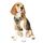 Funfox Hundegeschirr Mittelgroße Hunde [M] - Verstellbares Anti-Zug Brustgeschirr mit Griff & Reflektorstreifen, Atmungsaktives No Pull Hundegeschirr für Grosse/Kleine Hunde Outdoor Tarnbraun