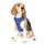 Funfox Hundegeschirr Mittelgroße Hunde [M] - Verstellbares Anti-Zug Brustgeschirr mit Griff & Reflektorstreifen, Atmungsaktives No Pull Hundegeschirr für Grosse/Kleine Hunde Outdoor Blau