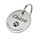 Hundemarke mit Gravur - Personalisiert mit Name - ⌀23mm - Namensschild für Halsband - Dog Tag - Anhänger Marke für Hunde - mit Symbolauswahl - Tiermarke für Hunde, Katzen & Welpen