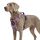 Funfox Hundegeschirr Grosse Hunde [XL] - Verstellbares Anti-Zug Brustgeschirr mit Griff & Reflektorstreifen, Atmungsaktives No Pull Hundegeschirr für Grosse/Mittelgroße Hunde Outdoor Mosaik Rosa