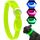KOSKILL Leuchthalsband Hund Wiederaufladbare USB LED Hundehalsband Wasserdichtes Leuchtendes Hunde Halsband Einstellbare Super Helle für Kleine Hunde (Grün, S)