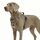 Funfox Hundegeschirr Grosse Hunde [XL] - Verstellbares Anti-Zug Brustgeschirr mit Griff & Reflektorstreifen, Atmungsaktives No Pull Hundegeschirr für Grosse/Mittelgroße Hunde Outdoor Tarnbraun