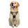 rabbitgoo Hundegeschirr Grosse Hunde, Anti Zug Geschirr mit Kontrolle, No Pull Verstellbar Hundegeschirr Mittelgroße Hunde, Atmungsaktiv Reflexstreifen Brustgeschirr Sichere Führung, Kaki, L
