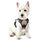 rabbitgoo Hundegeschirr Kleine Hunde, Anti Zug Geschirr mit Kontrolle, No Pull Verstellbar Hundegeschirr Grosse Hunde, Atmungsaktiv Reflexstreifen Brustgeschirr Sichere Führung Kaki XS