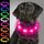 Joytale Leuchthalsband Hund USB Aufladbar Hundehalsband Leuchtend für Große Mittel Kleine Hunde und Welpe, Led Halsband mit 3 Modi für Sicherheit, Rosa