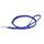 IDC Color & Gray verstellbare Leine mit Doppelkarabiner, 14 mm x 2,2 m, Blau-Grau