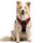 rabbitgoo Hundegeschirr Mittelgroße Hunde, Anti Zug Geschirr mit Kontrolle, No Pull Verstellbar Hundegeschirr Grosse Hunde, Atmungsaktiv Reflexstreifen Brustgeschirr Sichere Führung Schwarz+Rot M
